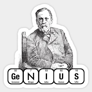 Louis Pasteur Genius Sticker